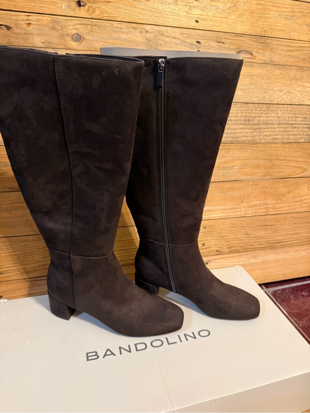 Bandolino Over-the-Knee Side-Zip Boots in Dark Brown